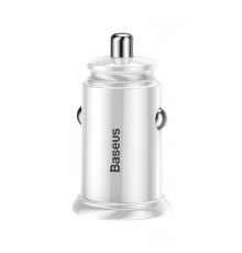 АЗП Baseus Circular Plastic QC 3.0 30W 2USB white