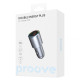 АЗП Proove Double Energy Plus 53W (USB + Type-C) metal gray