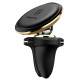 Автомобільний тримач Baseus Magnetic Air Vent Car Mount With Cable Clip gold