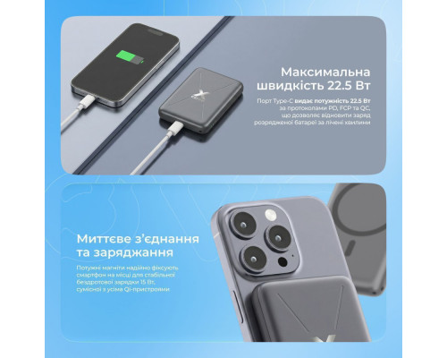 Портативна Батарея Proove X-Core 22.5W 10000mAh silver/white 2003000288674 6901119144996