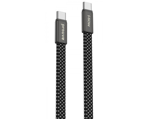 Кабель Proove AirLine Type-C to Type-C 60W (1m) black 2003000300307 6901119609587