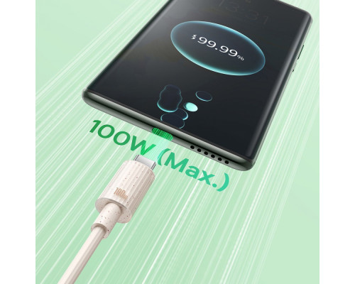 Кабель Baseus Habitat Series Fast Charging USB to Type-C 100W (1m) pink