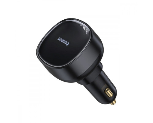 АЗП Baseus Enjoyment Pro Car Charger USB + Retractable C & iP Cable 60W black 2003000159585 6932172641634