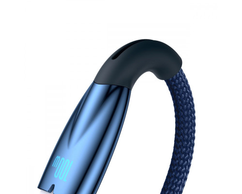 Кабель Baseus Glimmer Series Fast Charging Type-C 100W (2m) blue