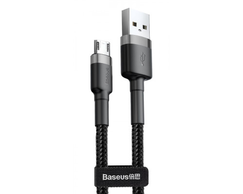 Кабель Baseus Cafule Micro USB 2.4A (1m) gray/black