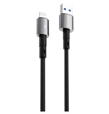 Кабель Proove Silicraft USB to Lightning 2.4A (1m) black 2003000238686 6901118186744