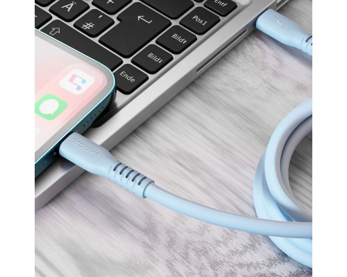 Кабель Proove Eternal Type-C to Lightning 27W (2m) light blue 2001001965372 6901112279725