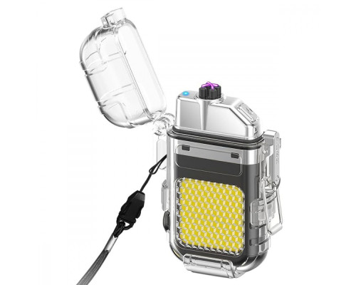 Акумуляторний LED ліхтарик ZC-209 з запальничкою black 2001001925185