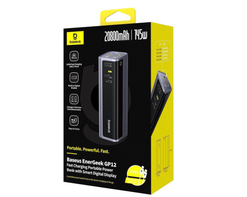 Портативна Батарея Baseus EnerGeek 145W 20800mAh black 2003000273939 6932172687571
