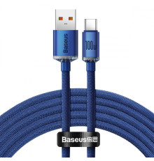 Кабель Baseus Crystal Shine Series Type-C 100W (2m) blue