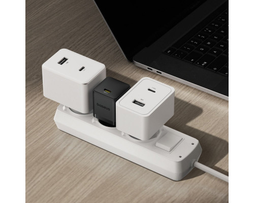 МЗП Baseus Palm Fast Charger Type-C 20W (With Cable Type-C to Type-C 60W 1m) white 2003000210989 6932172677428