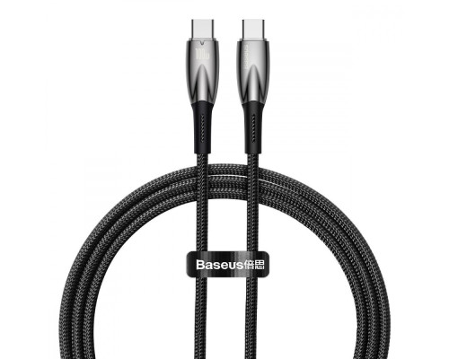 Кабель Baseus Glimmer Series Fast Charging Type-C to Type-C 100W (1m) black 2001000810574 6932172618025