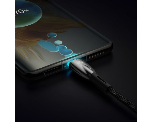 Кабель Baseus Glimmer Series Fast Charging Type-C to Type-C 100W (1m) black 2001000810574 6932172618025