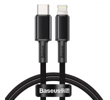 Кабель Baseus High Density Braided Type-C to Lightning PD 20W (1m) black 2001000420407 6953156231917