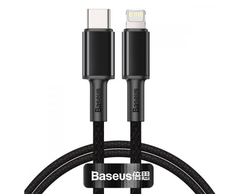 Кабель Baseus High Density Braided Type-C to Lightning PD 20W (1m) black