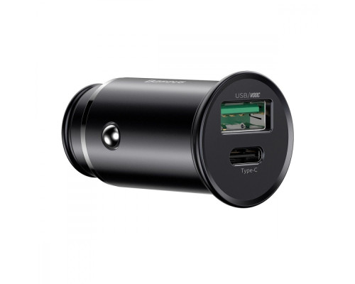 АЗП Baseus Circular Metal PPS 30W (Support VOOC) USB black