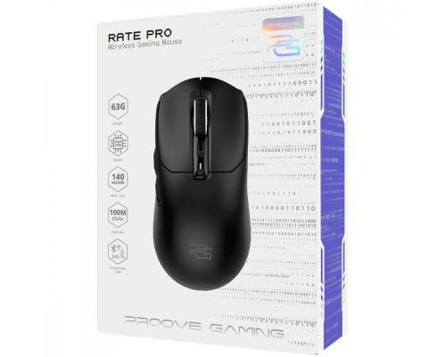 Бездротова ігрова миша Proove Gaming Rate Pro black 2003000220537 6901118850102