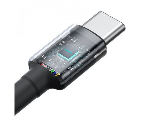 Кабель Baseus Cafule Type-C to Type-C 100W 2m (2pcs) gray/red 2003000182194 6932172657444