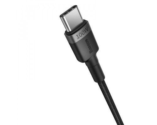Кабель Baseus Cafule Type-C to Type-C 100W 2m (2pcs) gray/red 2003000182194 6932172657444