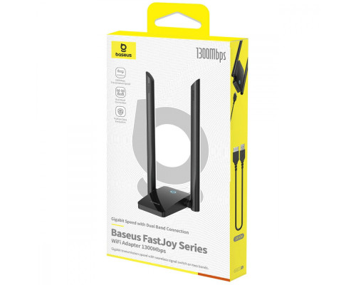 WiFi Адаптер Baseus FastJoy Series 1300Mbps black 2003000197976 6932172661908