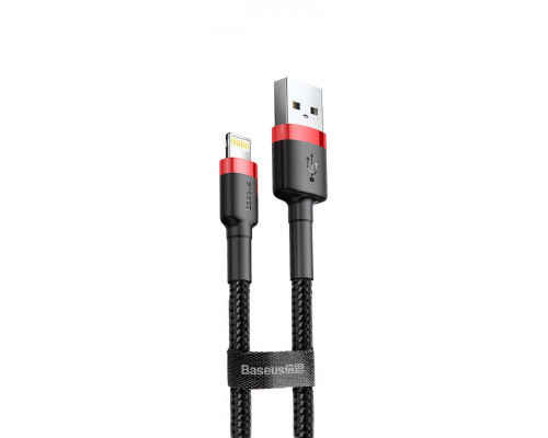 Кабель Baseus Cafule Lightning 2.4A (0.5m) red/black