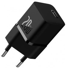 МЗП Baseus GaN5 Mini Fast Charger Type-C 20W (With Clable Type-C to Type-C 100W 1m) black 2003000172089 6932172654504