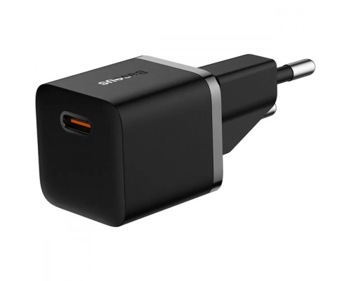 МЗП Baseus GaN5 Mini Fast Charger Type-C 20W (With Clable Type-C to Type-C 100W 1m) black 2003000172089 6932172654504
