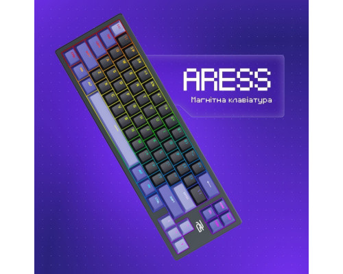Дротова магнітна клавіатура Proove Gaming Aress (Ukraine Layout) black/purple 2003000347487 6901112672175