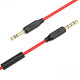 Кабель AUX Hoco UPA12 With Mic (1m) black