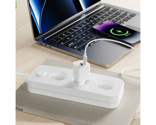 МЗП Proove Silicone Power Plus 20W (Type-C + USB) white