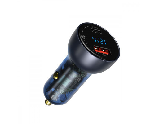 АЗП Baseus Particular Digital Display PPS Dual Quick Charger 65W USB + Type-C gray 2001000295142 6953156223189