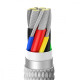 Кабель Baseus Crystal Fast Charging Type-C to Type-C 100W (1m) white 2003000231694 6932172683320