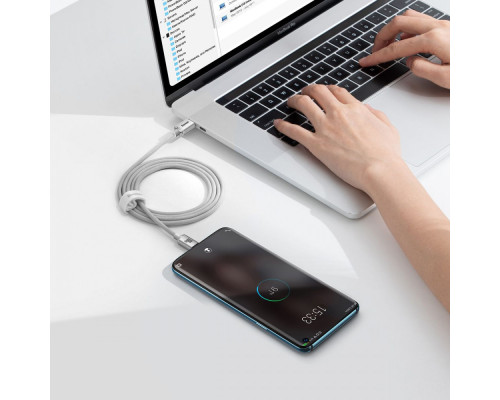 Кабель Baseus Crystal Fast Charging Type-C to Type-C 100W (1m) white 2003000231694 6932172683320