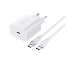 МЗП Proove Rapid 30W (Type-C) + Кабель Type-C to Type-C white 2001001797614 6901119693975