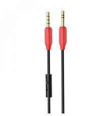 Кабель AUX Hoco UPA12 With Mic (1m) black