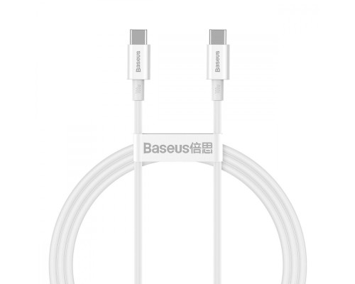 Кабель Baseus Superior Series Fast Charging Type-C to Type-C PD 100W (1m) white