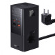Мережевий фільтр Baseus Power Combo Tower Digital (2*AC+2*USB+2*Type-C 100W 1.5m) black
