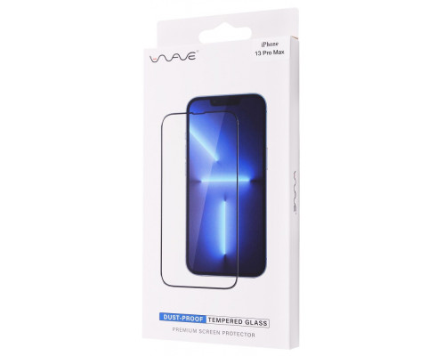 Захисне скло WAVE Dust-Proof iPhone 13 Pro Max/14 Plus black