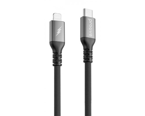 Кабель Proove ReGen Silicone Type-C to Lightning 27W (1m) black 2001001957568 6901115881437