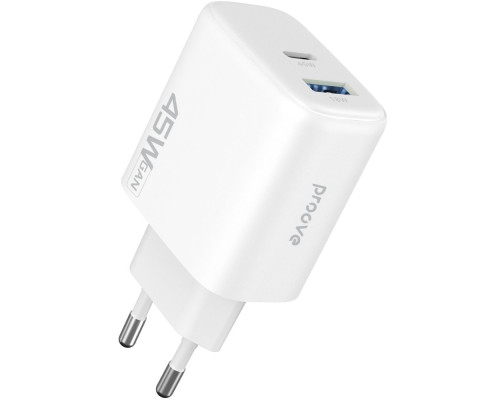 МЗП Proove Silicone Power 2 45W (Type-C+USB) white 2003000320114 6901119726215