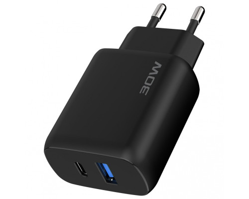 МЗП Proove Silicone Power 2 30W (Type-C + USB) + Cable Type-C to Type-C (1m) black 2003000238587 6901119466333