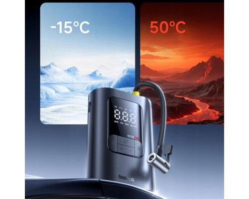 Автомобільний насос Baseus GoTrip VA1 Super Mini 80W 5000mAh black 2003000299458 6932172695910