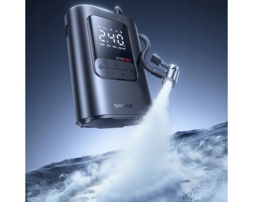 Автомобільний насос Baseus GoTrip VA1 Super Mini 80W 5000mAh black 2003000299458 6932172695910