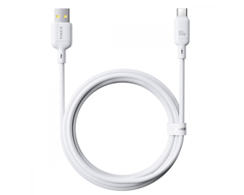 Кабель Baseus Silky Series Fast Charging Type-C 100W (2m) white 2003000212648 6932172668846
