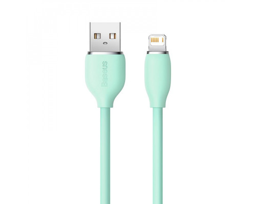 Кабель Baseus Jelly Liquid Silica Gel Lightning 2.4A (2m) green
