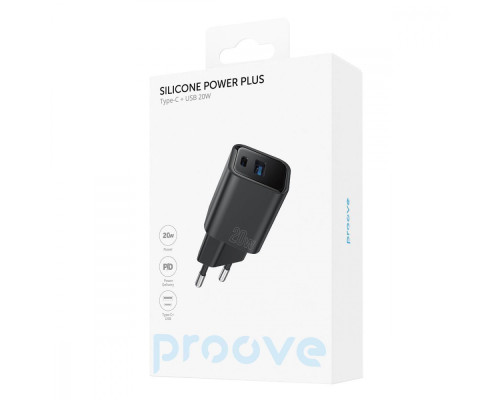 МЗП Proove Silicone Power Plus 20W (Type-C + USB) white