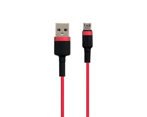 Кабель USB Baseus USB to Micro 2.4A CAMKLF-B Колір Червоний, 09 6953156280328