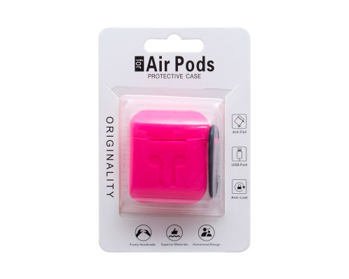 Футляр для навушників AirPods 1/2 Full Case Колір 14, Red 2020000259527