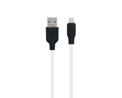 Кабель USB Hoco X21 Silicone Lightning Колір Чорно-Білий