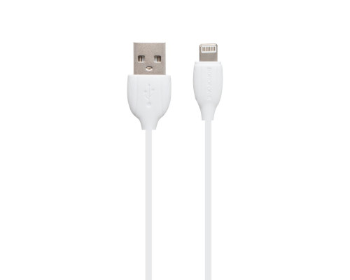 Кабель USB Borofone BX19 Benefit Lightning 2.4A 1m Колір Білий 6931474701763